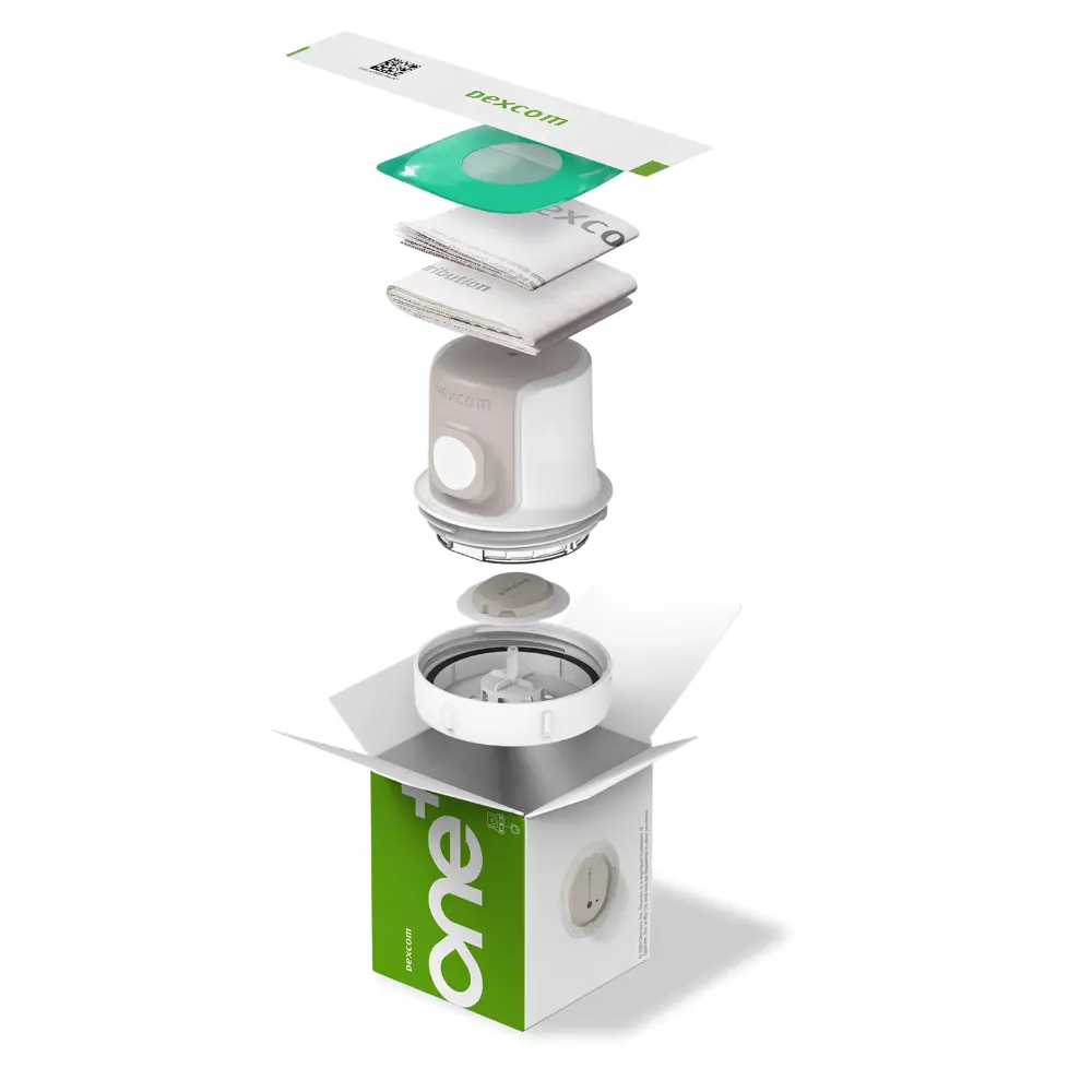 Senzor Dexcom ONE+ și aplicatorul său